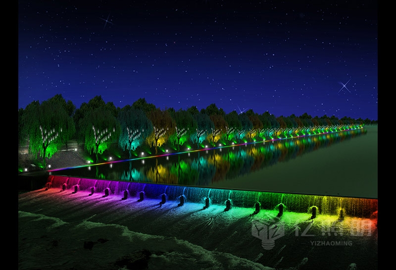 河道景观带-河道景观照明工程设计